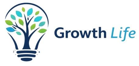 growth life logo bulb