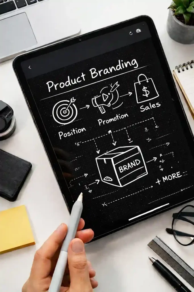 product branding on ipad