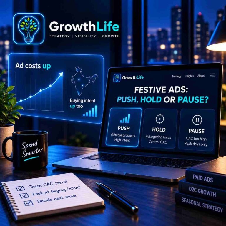 Should a small Indian D2C brand spend more on ads during the festive sales, or sit them out?